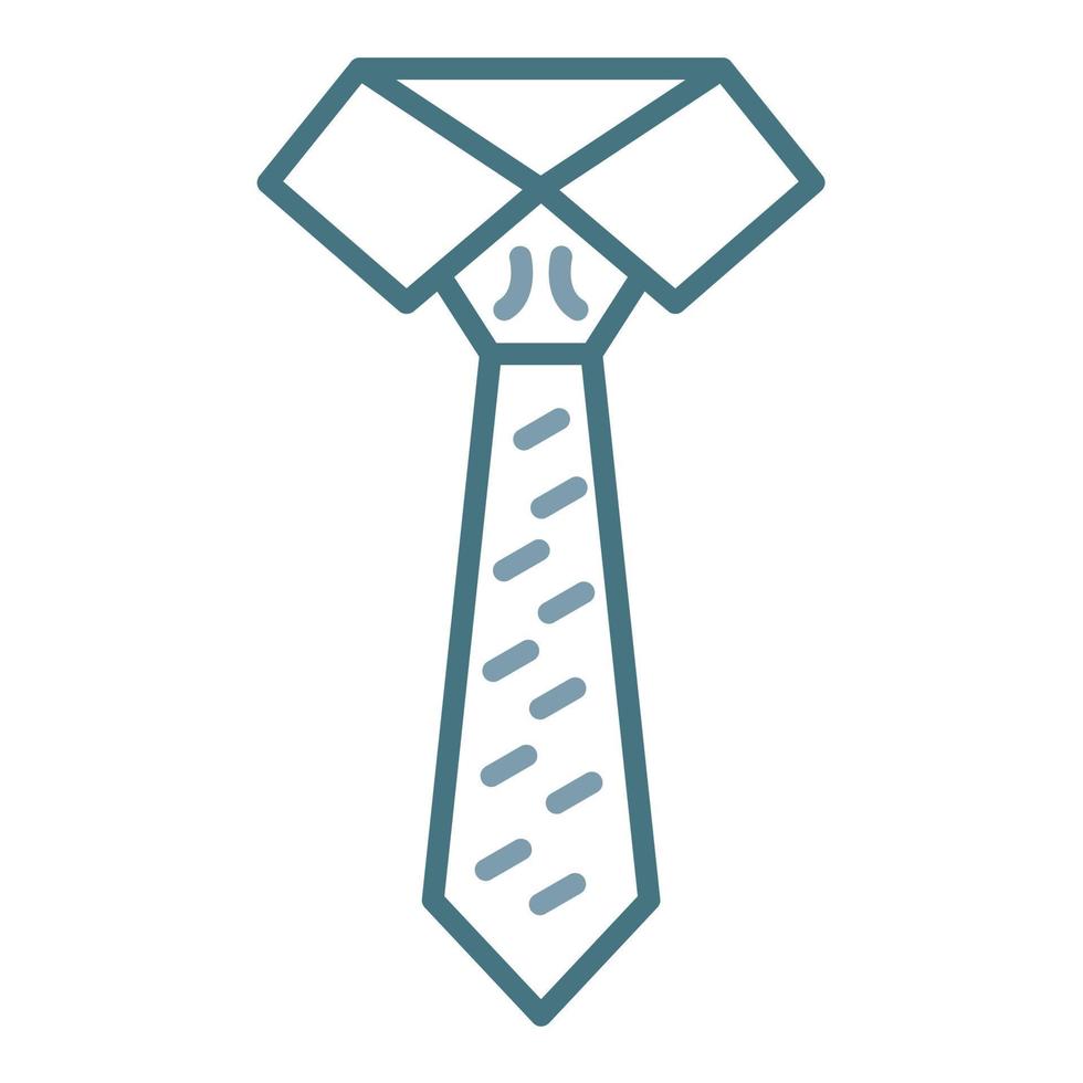 Tie Line Two Color Icon vector