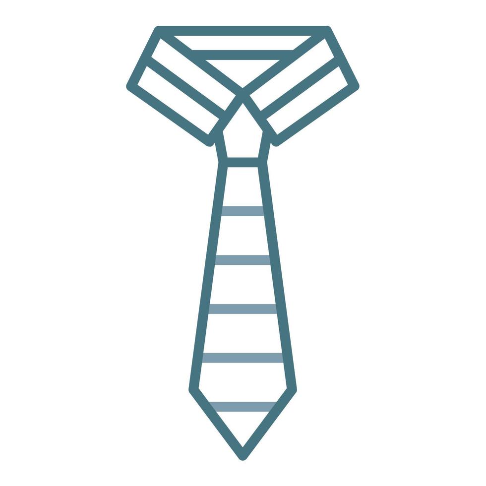 Tie Line Two Color Icon vector