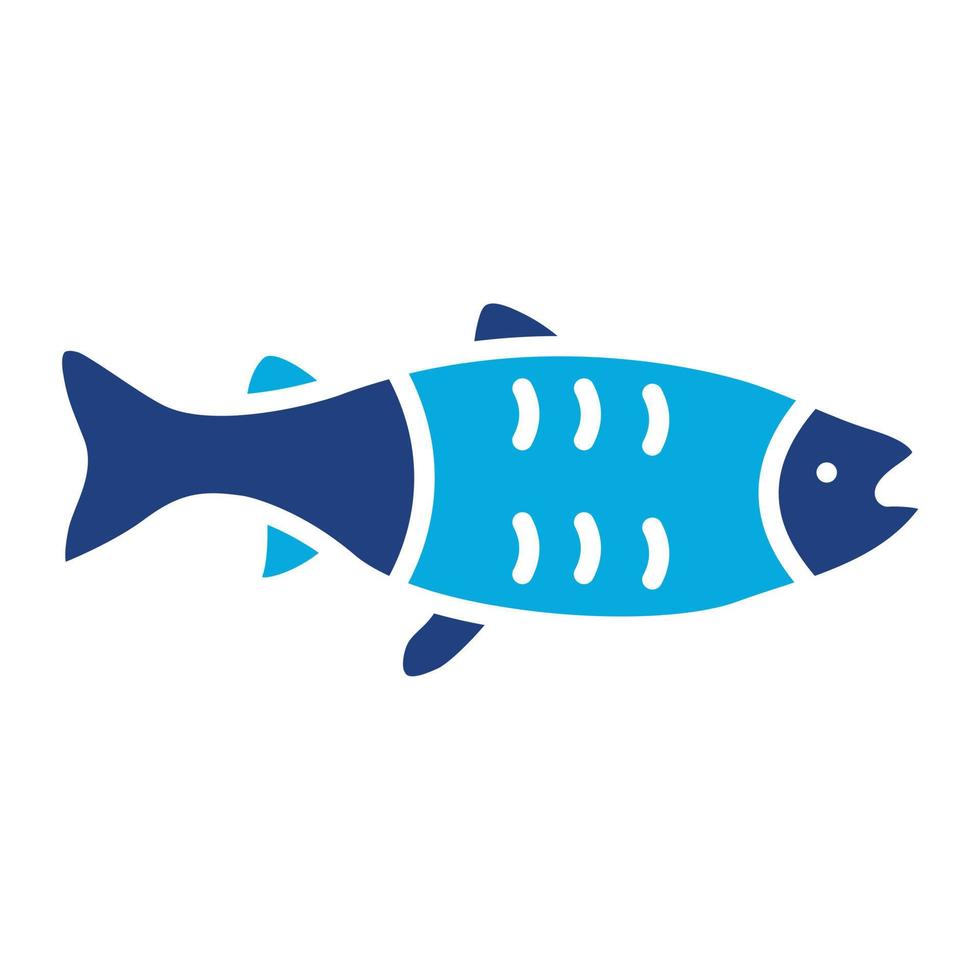 Salmon GlyphTwo Color Icon vector