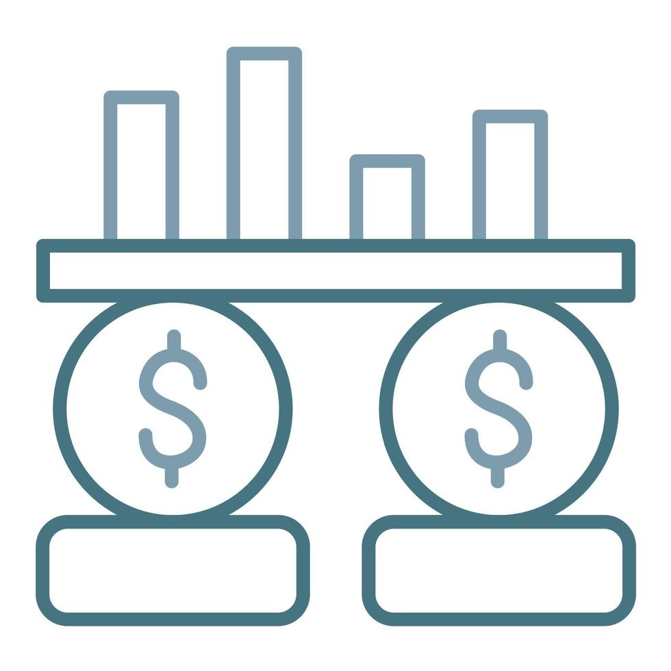 Accruals Line Two Color Icon vector