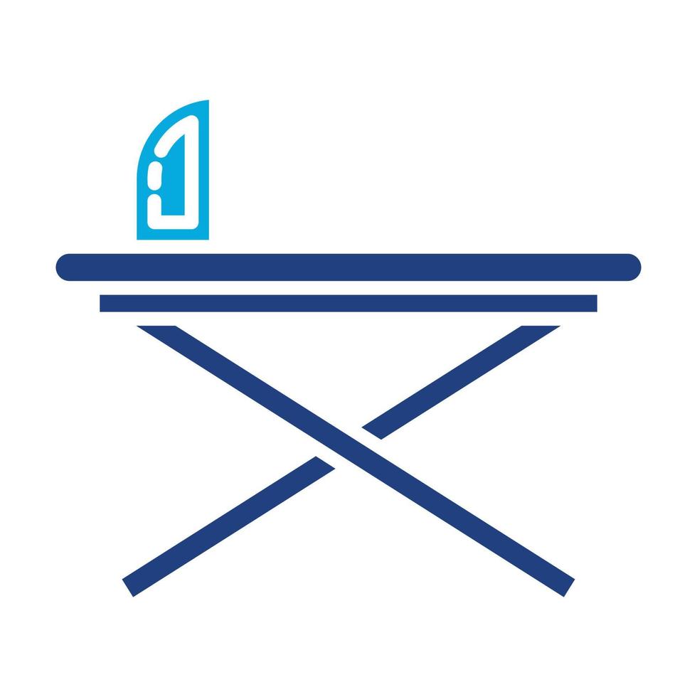Ironing Board Glyph Icon vector