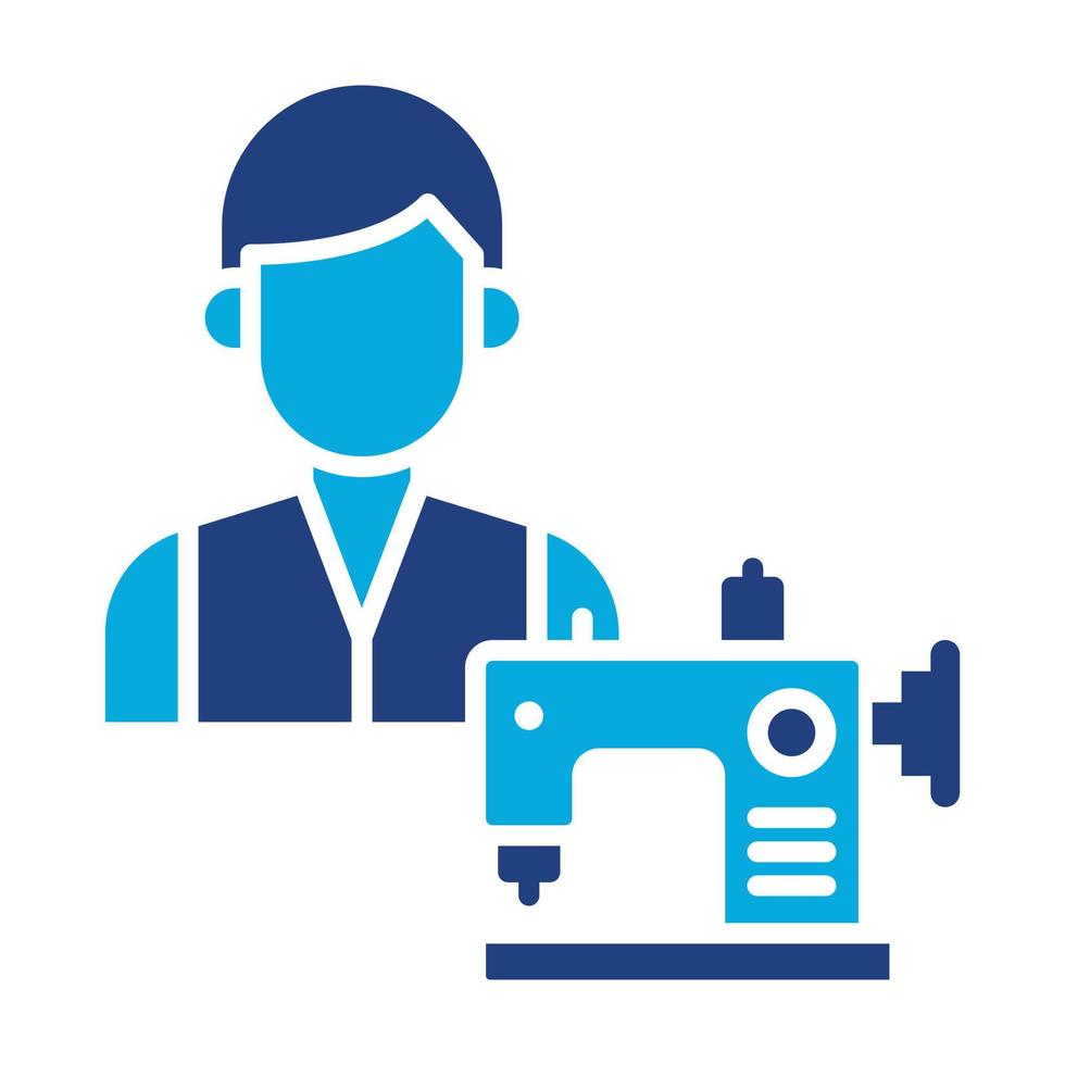 Tailor Glyph Icon vector