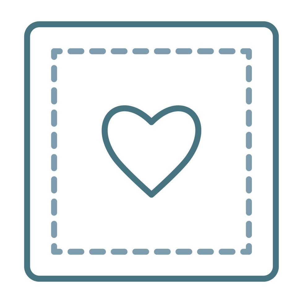 Patch Line Two Color Icon vector