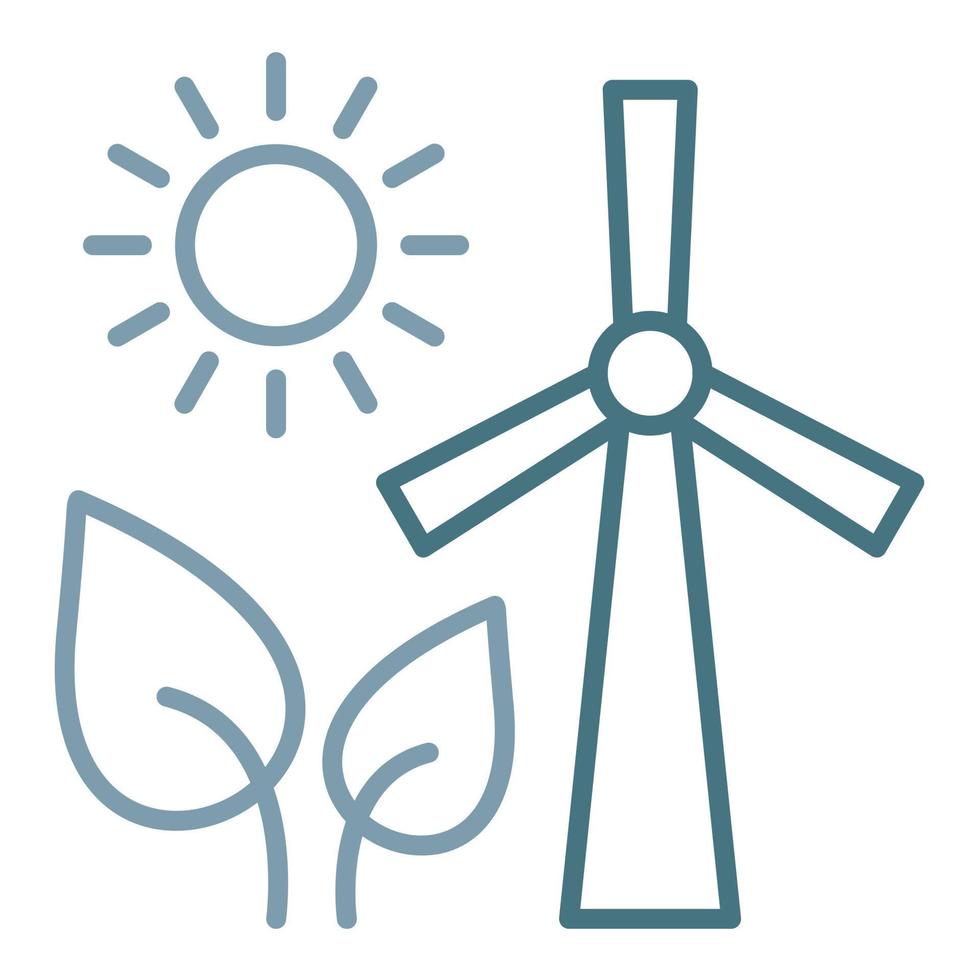 Energy Sources Line Two Color Icon vector