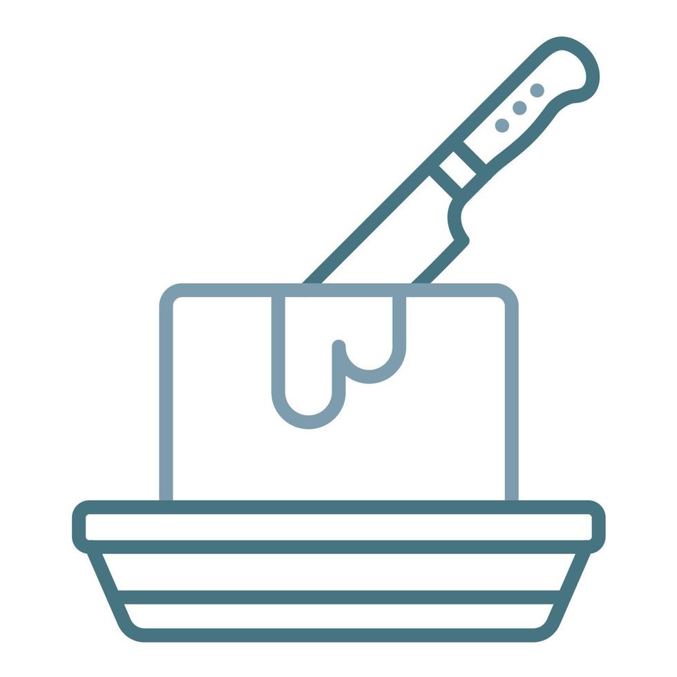 Butter Line Two Color Icon vector
