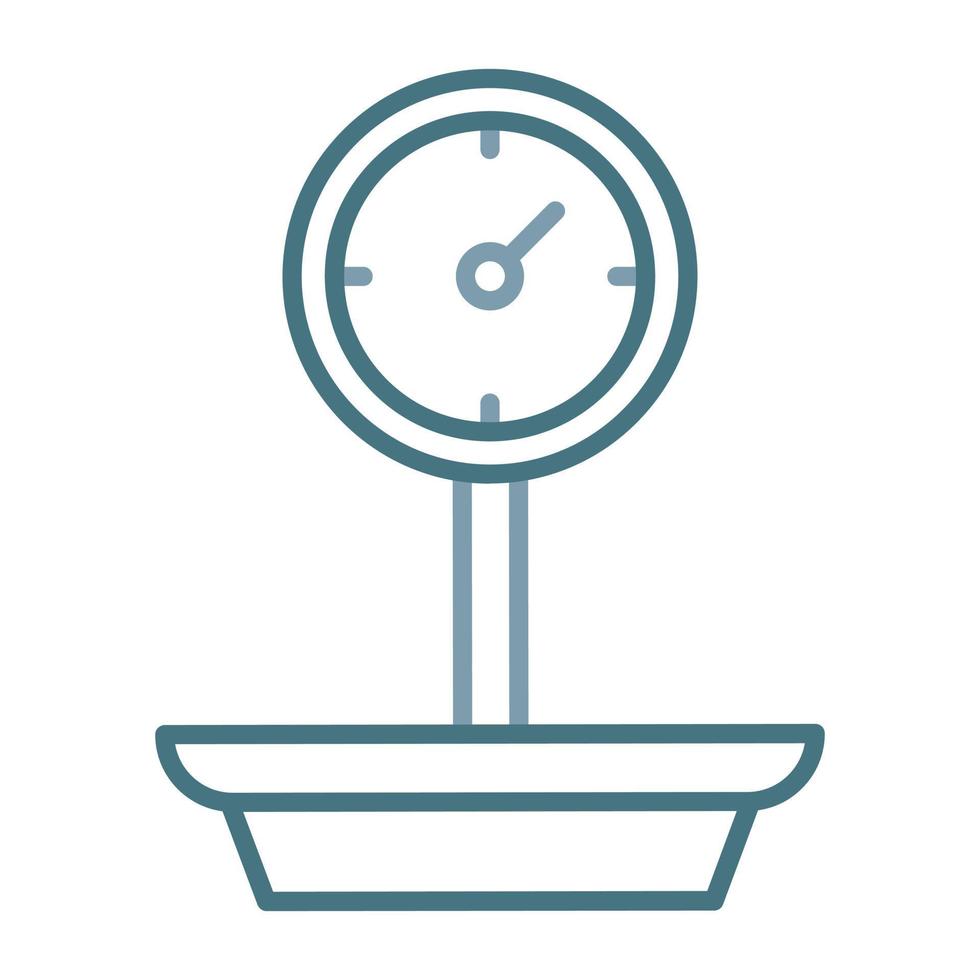 Weight Machine Line Two Color Icon vector