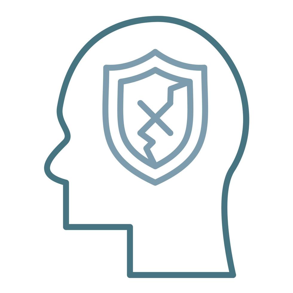 Vulnerability Line Two Color Icon vector