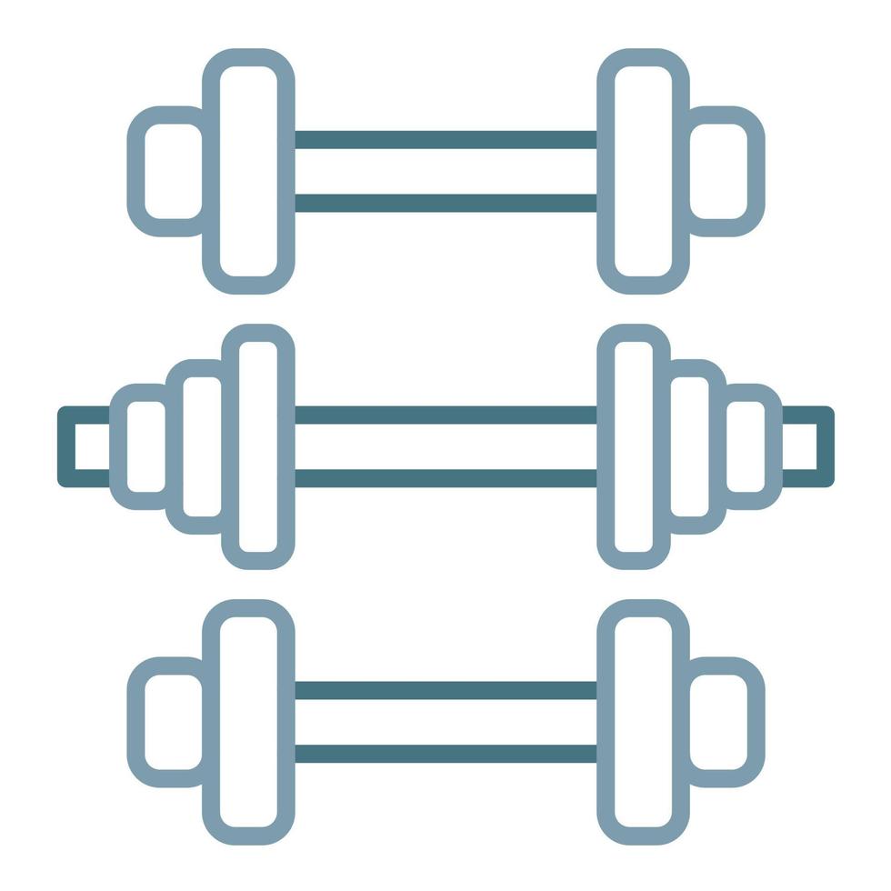 Gym Equipment Line Two Color Icon vector