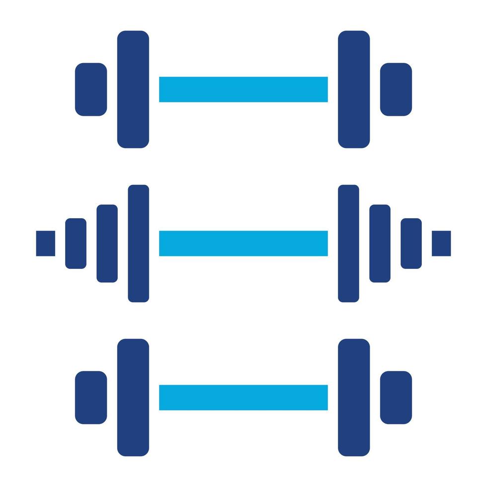 Gym Equipment Glyph Two Color Icon vector