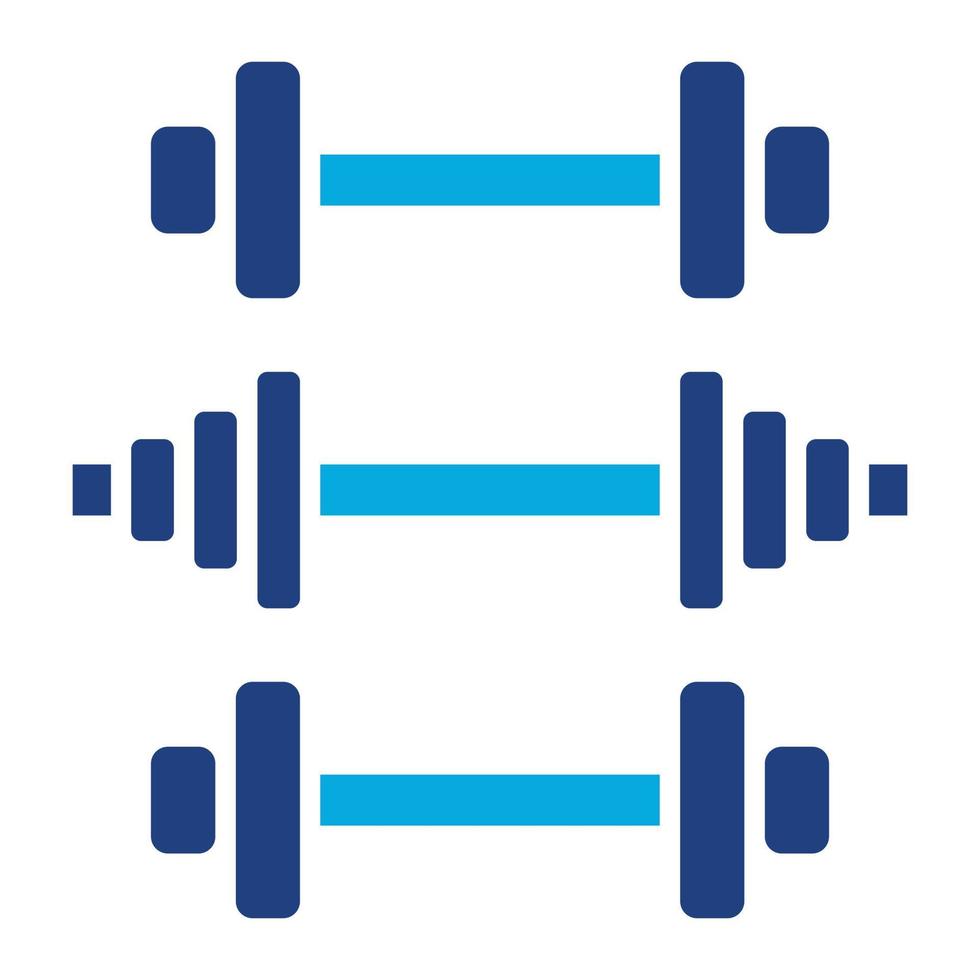 Gym Equipment Glyph Two Color Icon vector