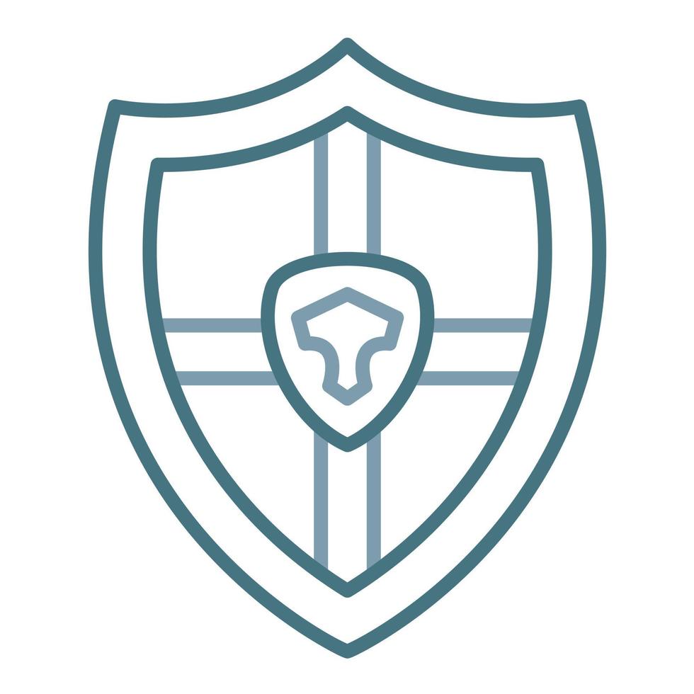 Shield Line Two Color Icon vector