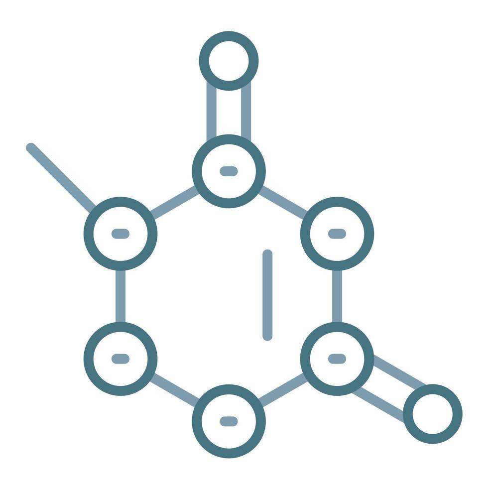 Thymine Line Two Color Icon vector