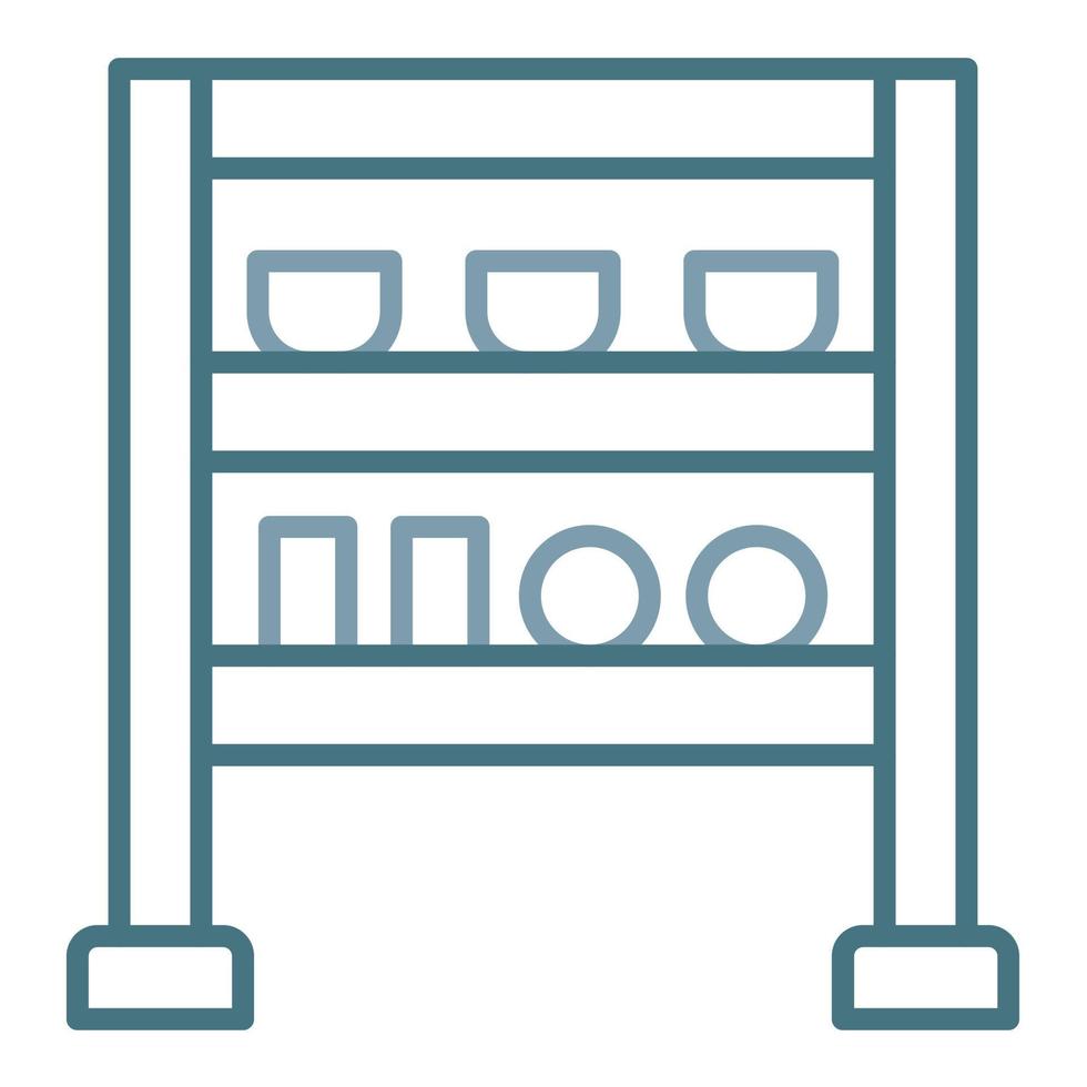 Rack Line Icon vector
