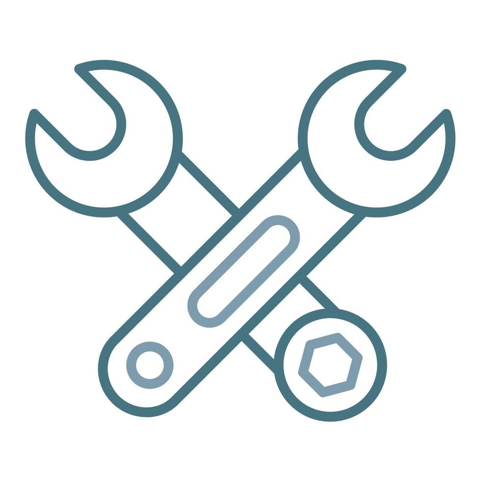 Wrench Line Icon vector