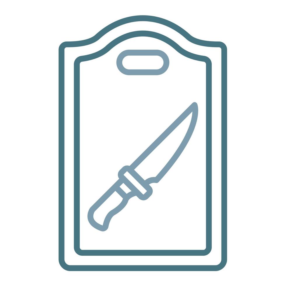Chopping Board Line Icon vector