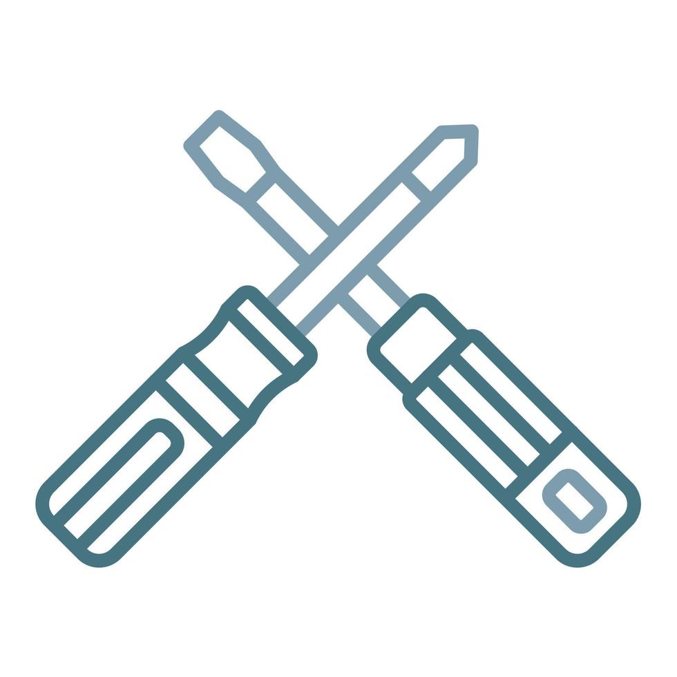 Screwdriver Line Icon vector