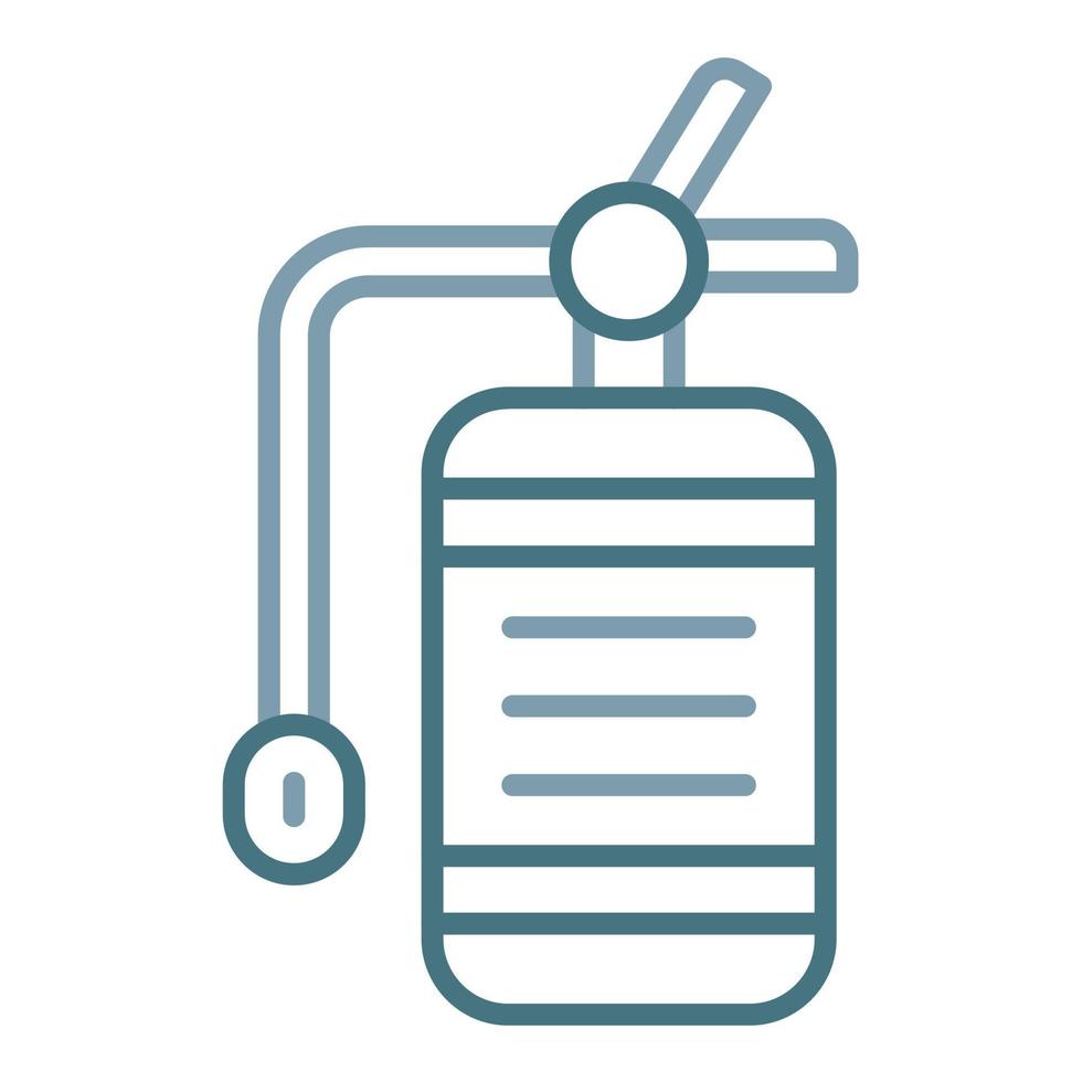 Fire Extinguisher Line Two Color Icon vector