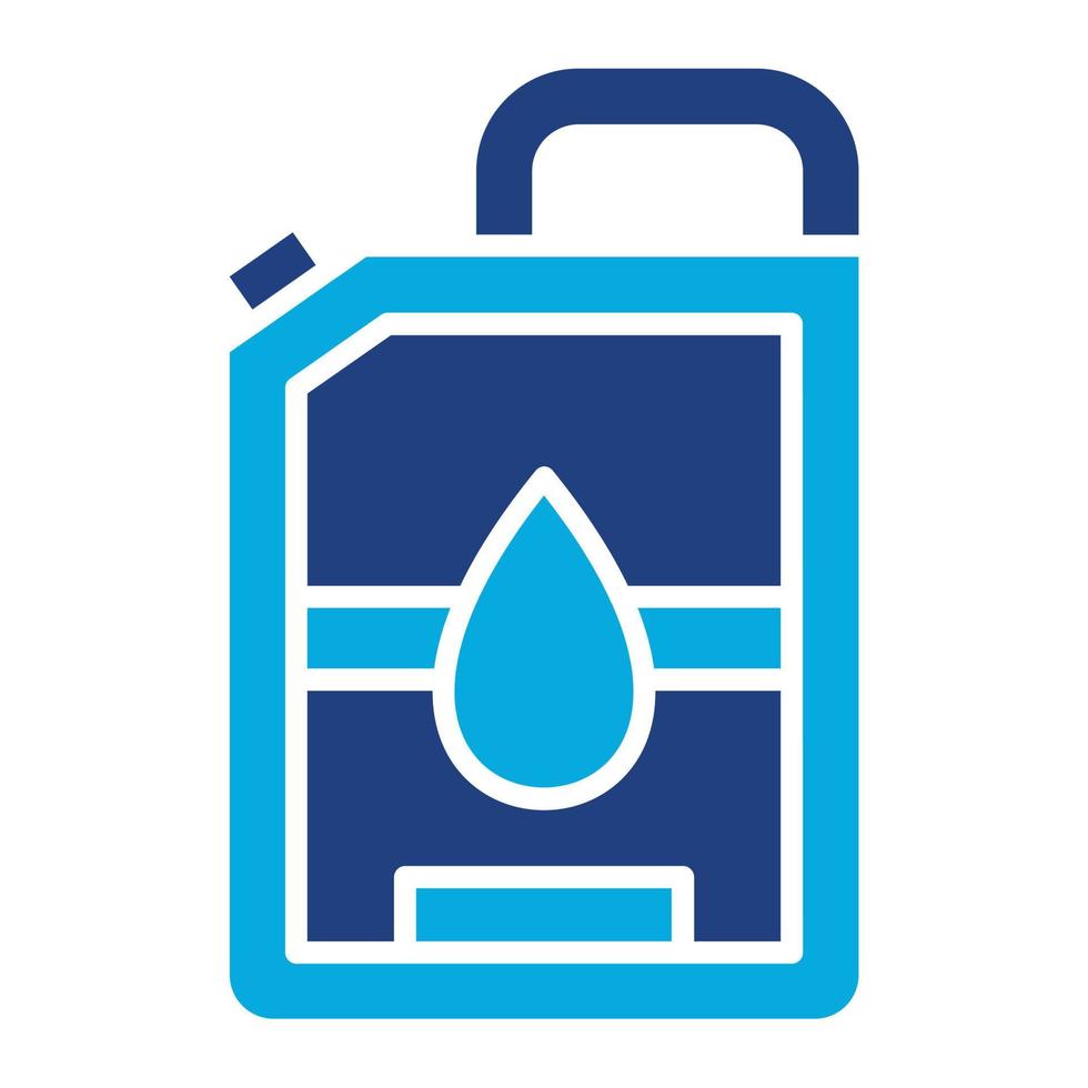 Fuel Glyph Two Color Icon vector