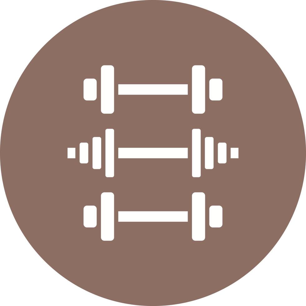 Gym Equipment Glyph Circle Background Icon vector