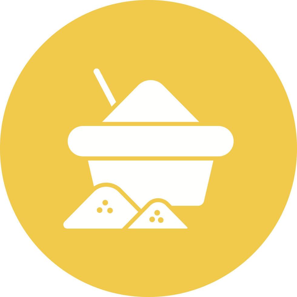 Spices Glyph Circle Background Icon vector