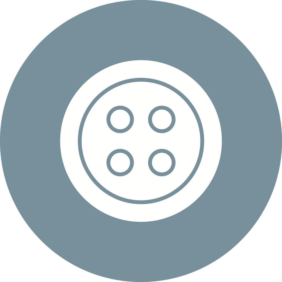 Clothing Button Glyph Circle Background Icon vector