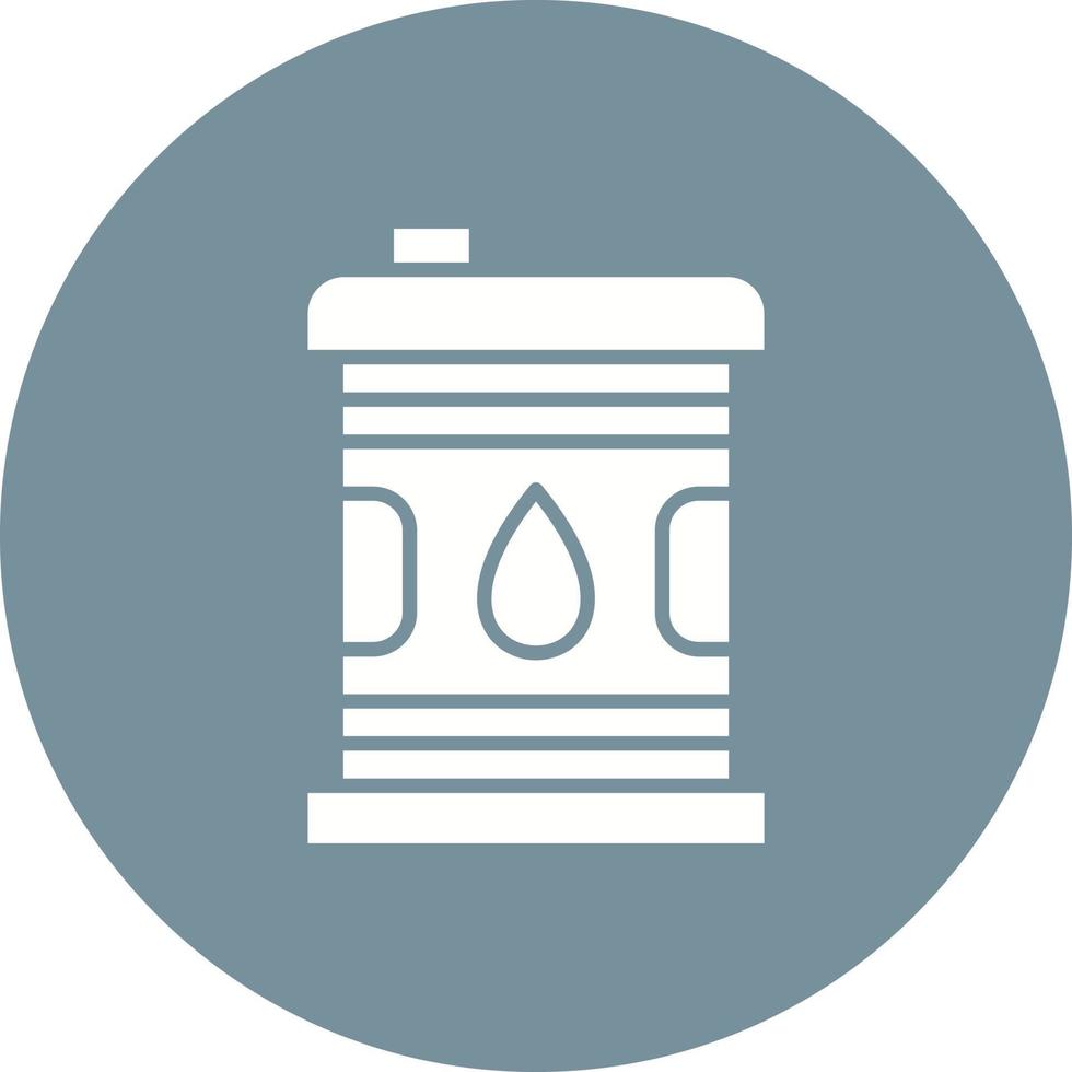 Fuels Glyph Circle Background Icon vector