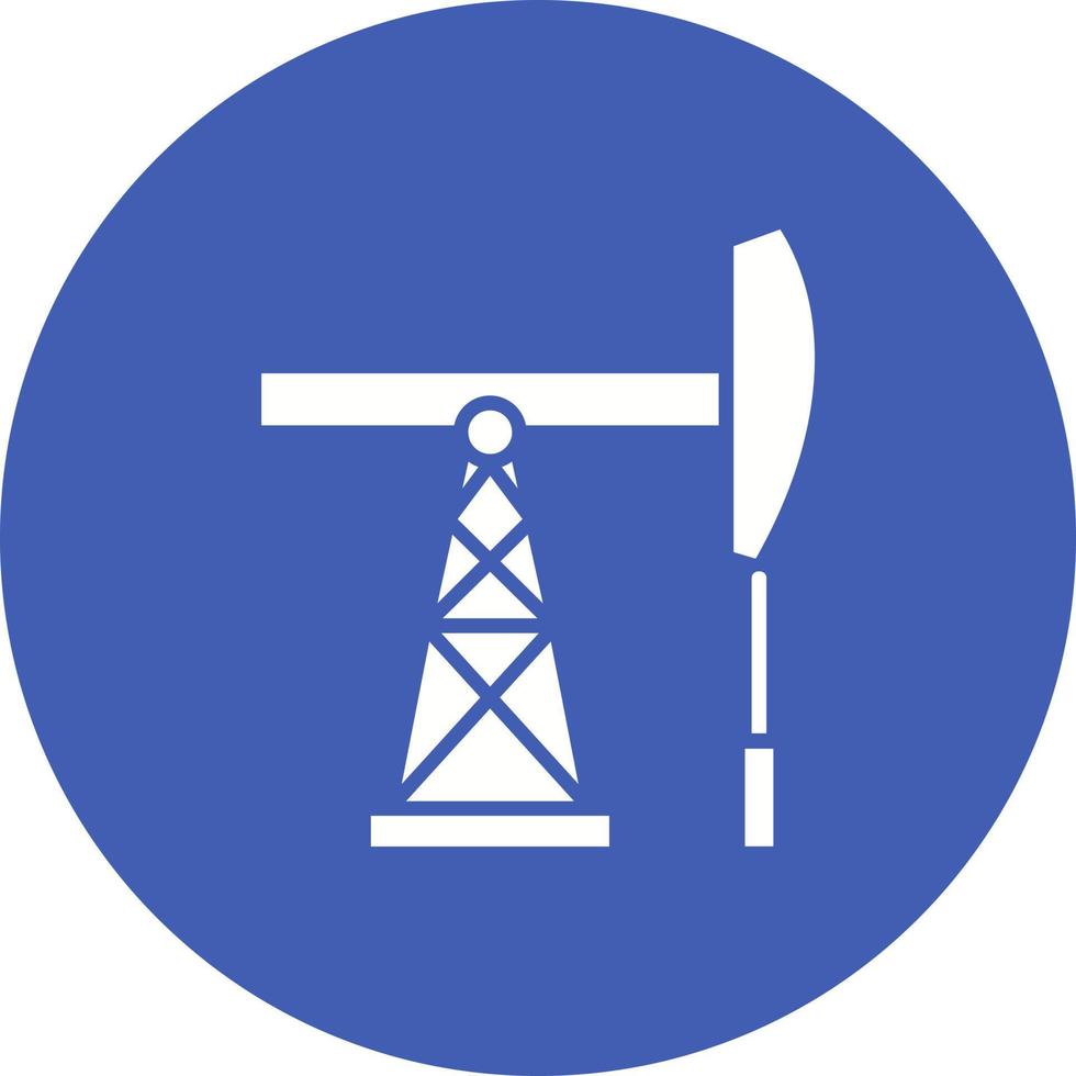 Fossil Fuels Glyph Circle Background Icon vector