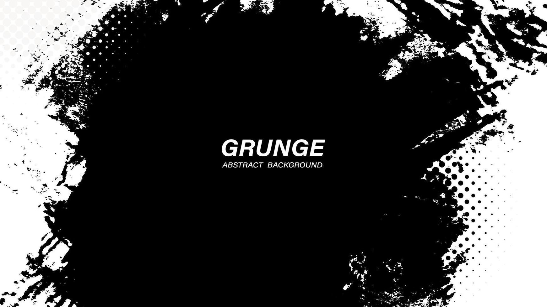 fondo grunge abstracto en blanco y negro con estilo de trama de semitonos. vector