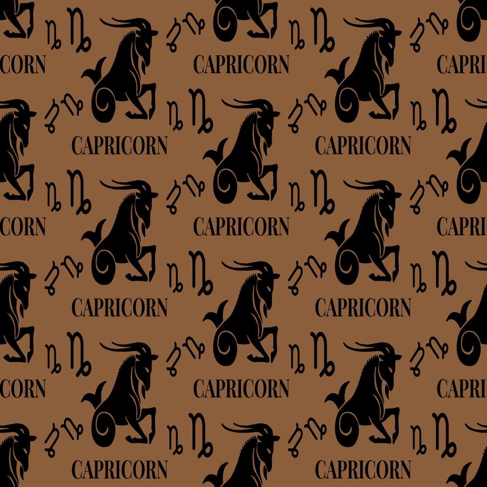 capricorn seamless pattern perfect for background or wallpaper vector