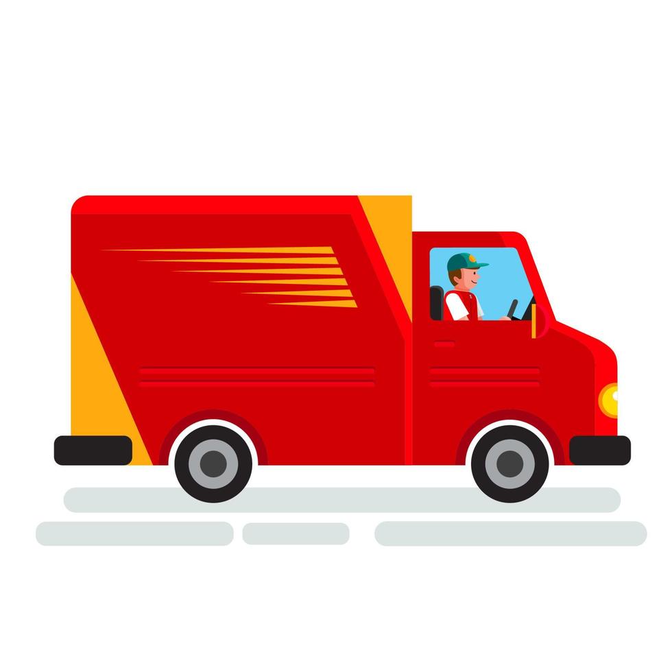 Online delivery service concept, Warehouse, truck, scooter bicycle and walk vector
