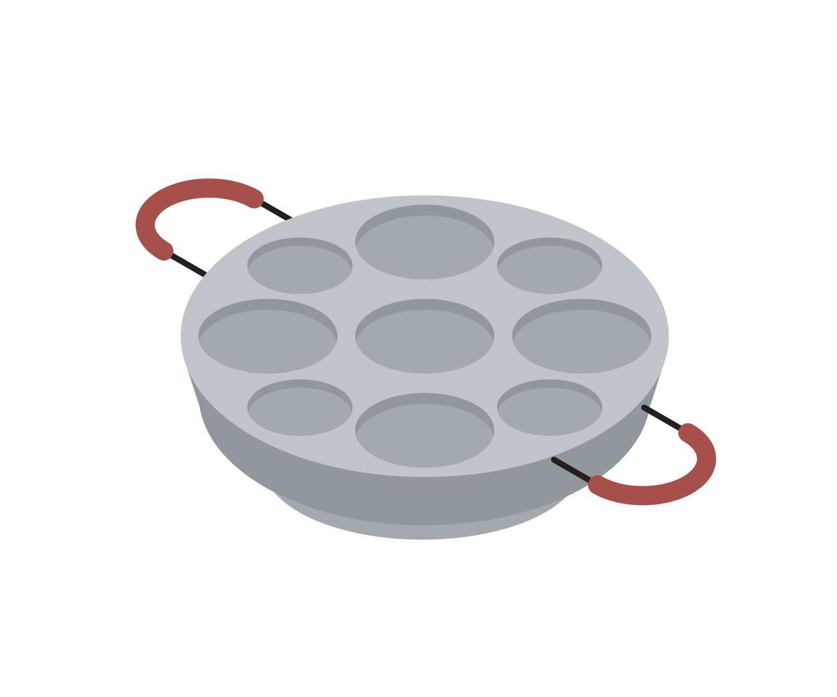 Isometric style illustration of a baking mold vector