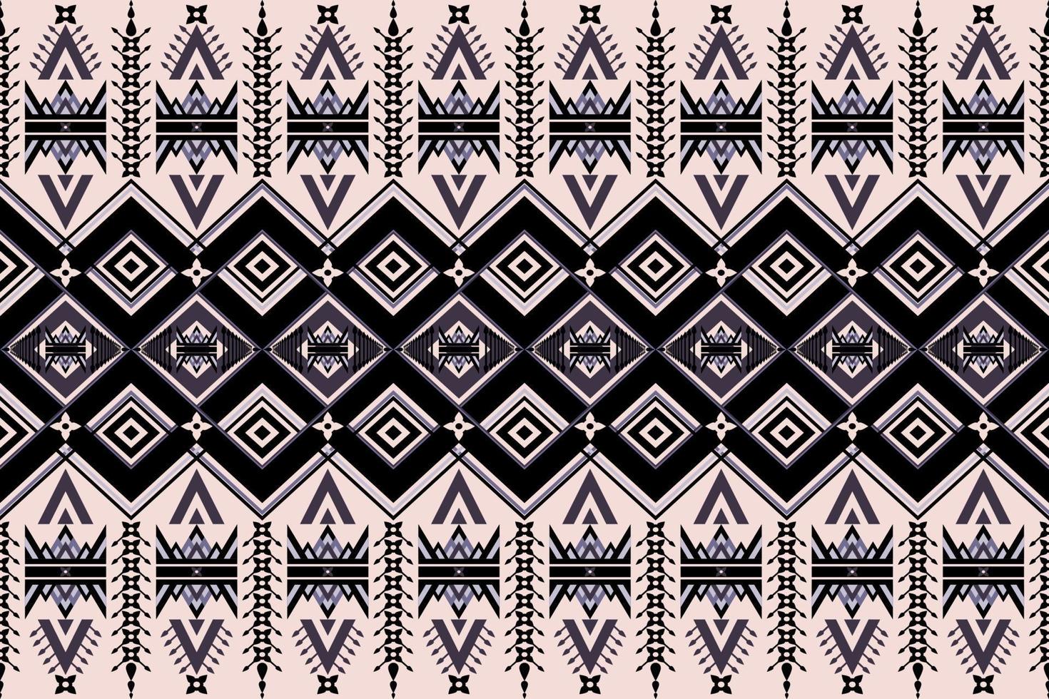 Abstract fabric designs from geometric shapes are stitched together to form a pattern. vector