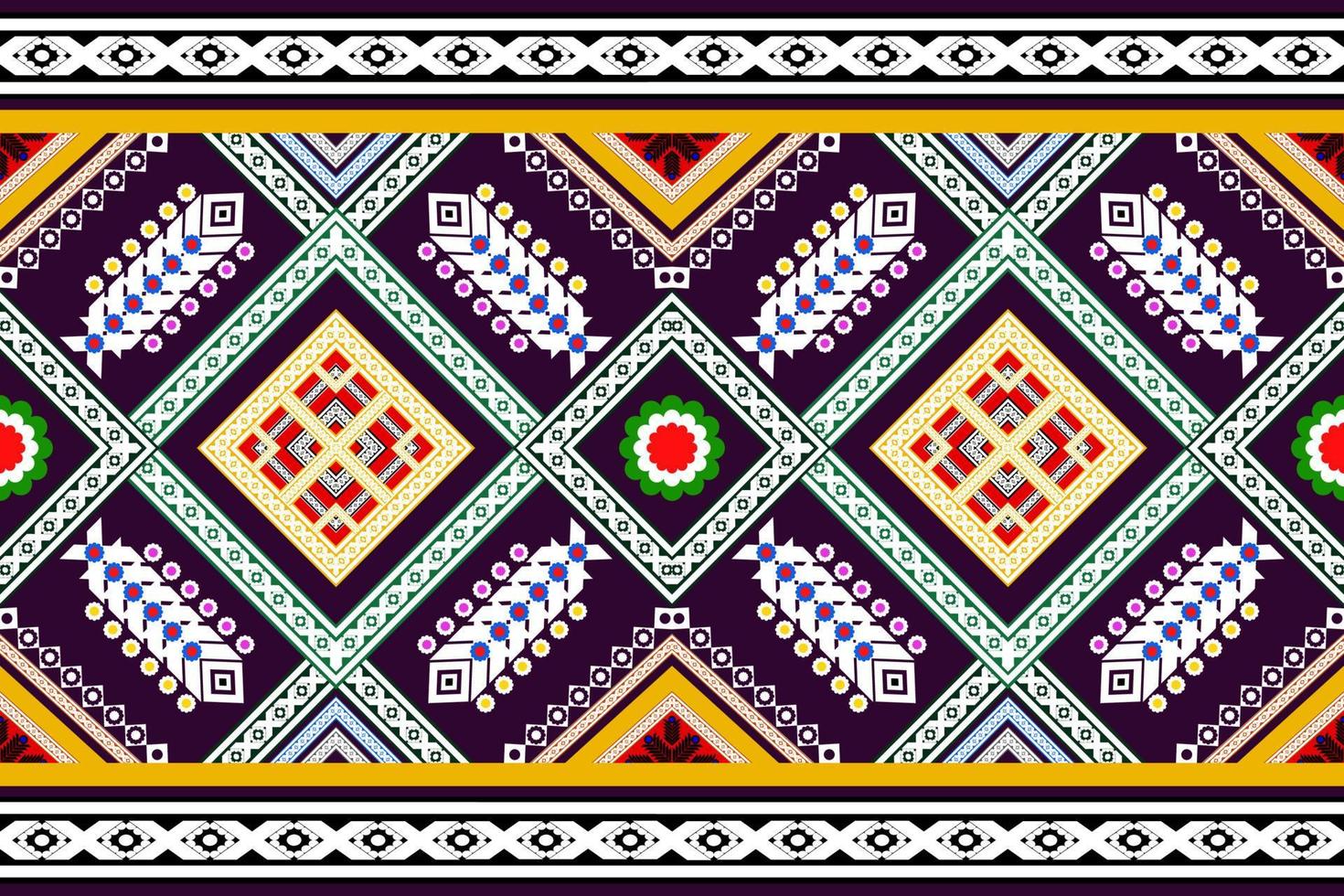 Abstract ethnic geometric pattern design for background. vector