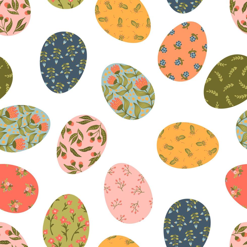 Premium Vector  Cartoon cute eggs pattern for easter wrapping paper