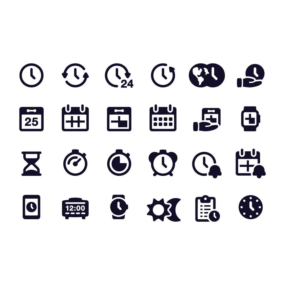 Time Icons vector design