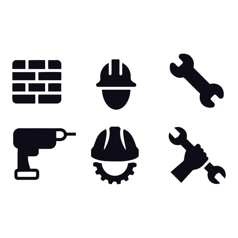 civil engineering icons vector design