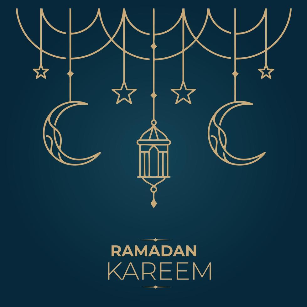 Ramadán kareem concepto de diseño vectorial vector