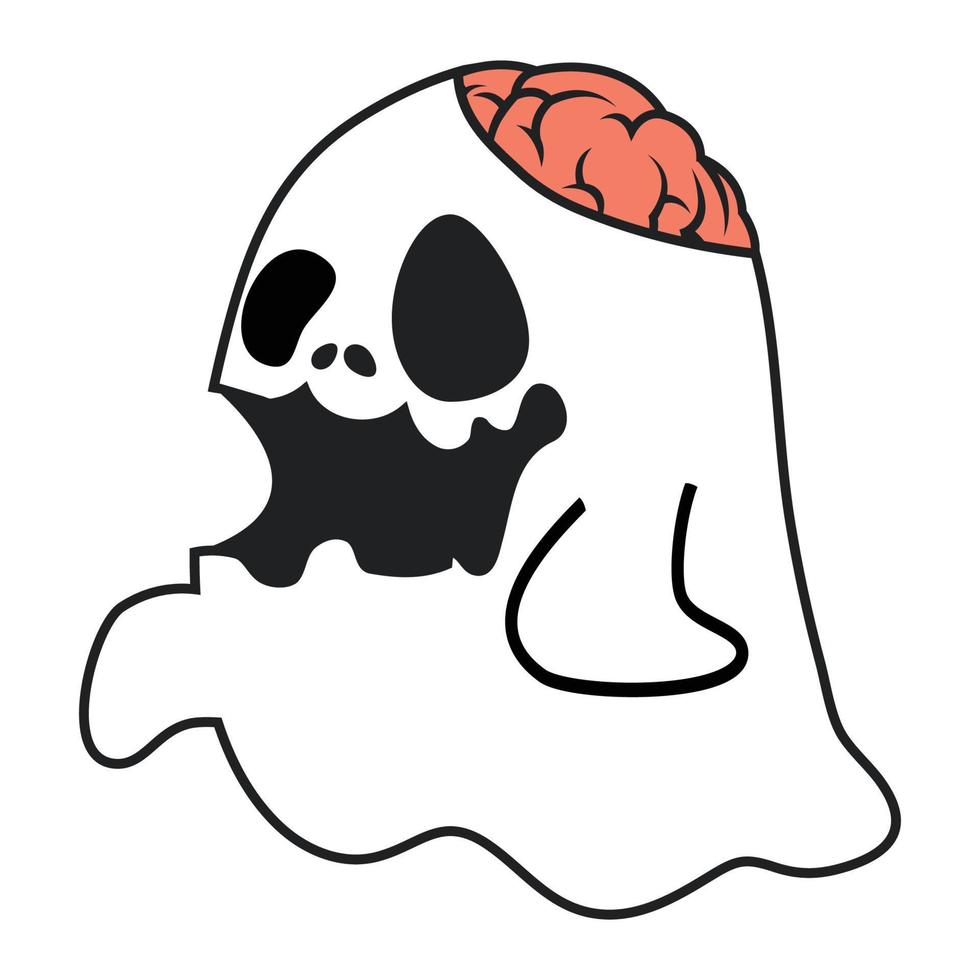 Ghost Flat Design Icon vector