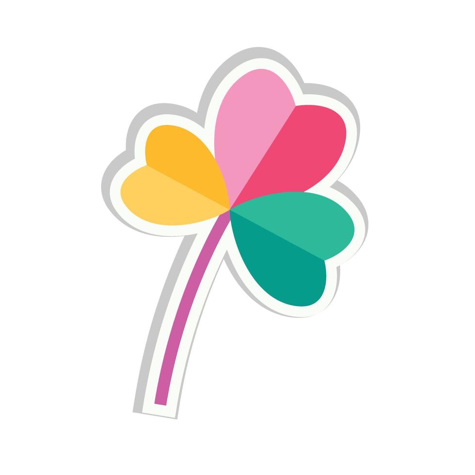 Vector flower icon stock