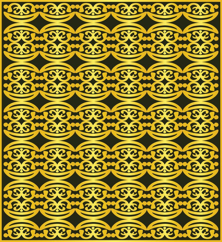 Seamless backgraund floral a golden colour vector