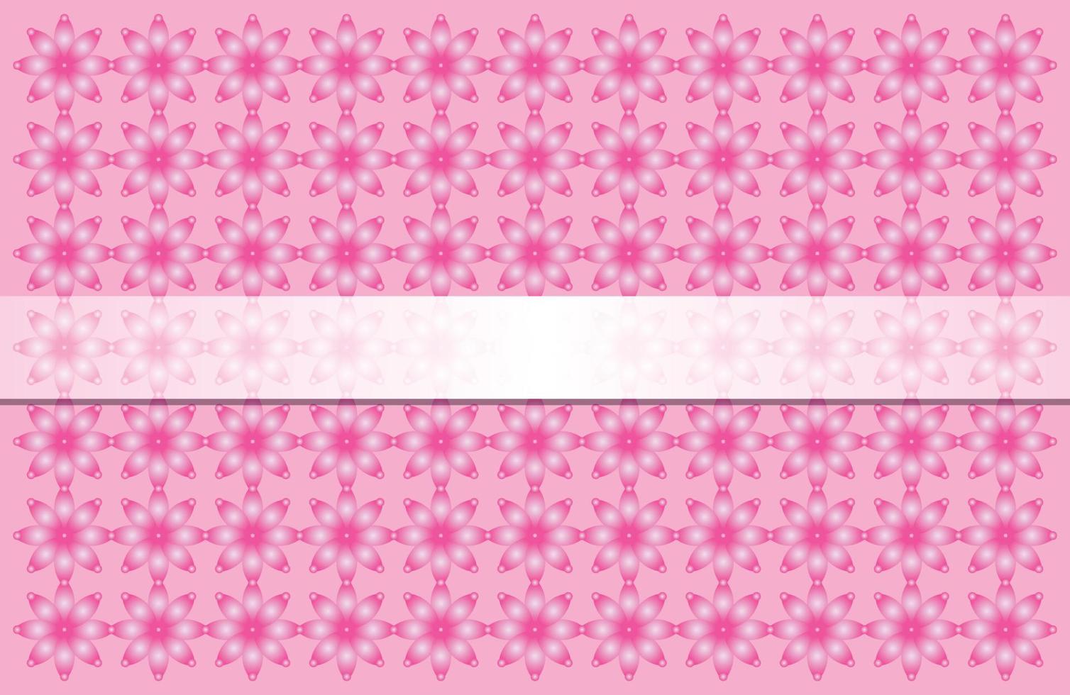 patrón de flores de fondo color rosa vectorial para el nombre de la plantilla, negocios, romántico, etc. vector