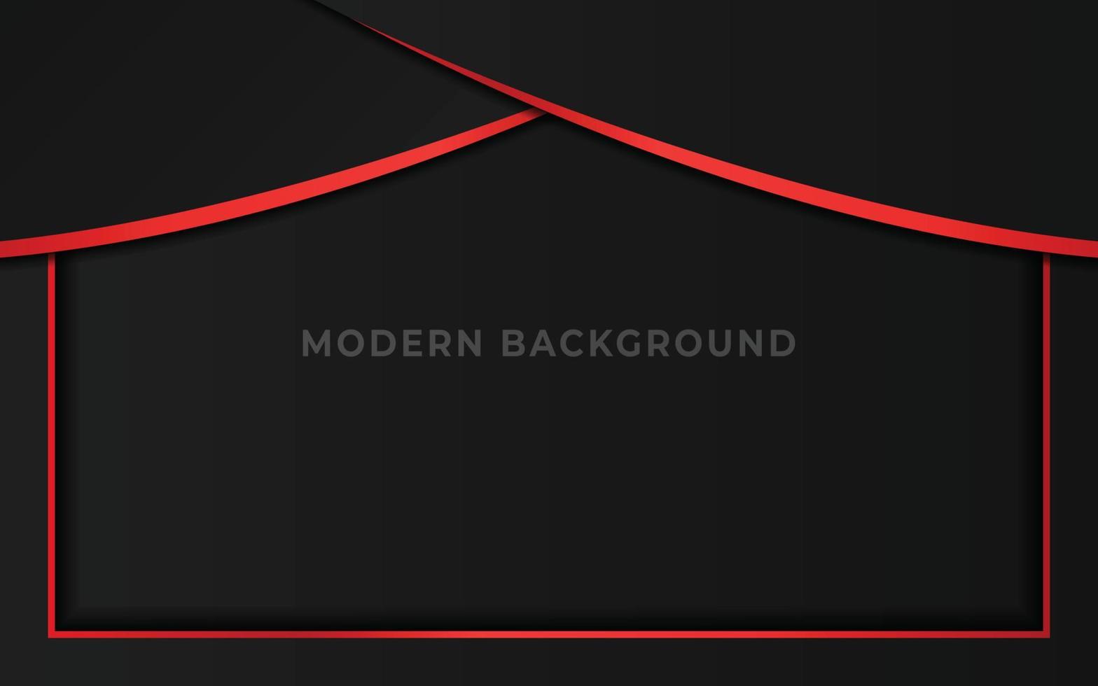 Fondo de diseño de tecnología moderna negro rojo metálico abstracto vector