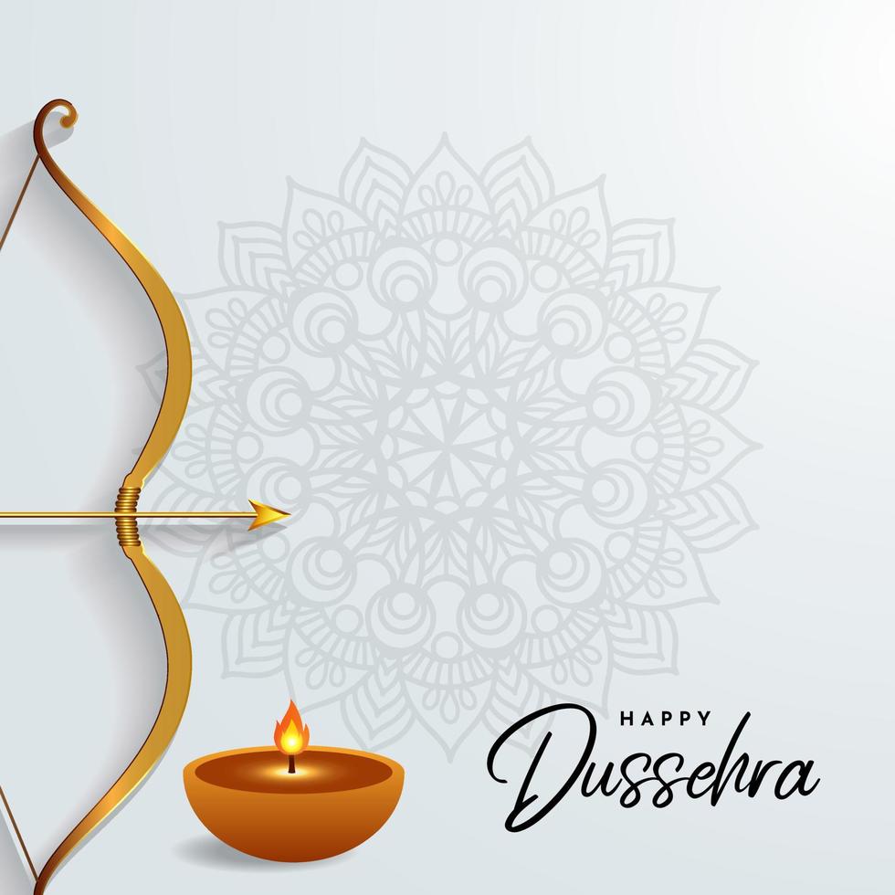 Elegant dussehra festival design background. Celebration dussehra festival day background vector. vector