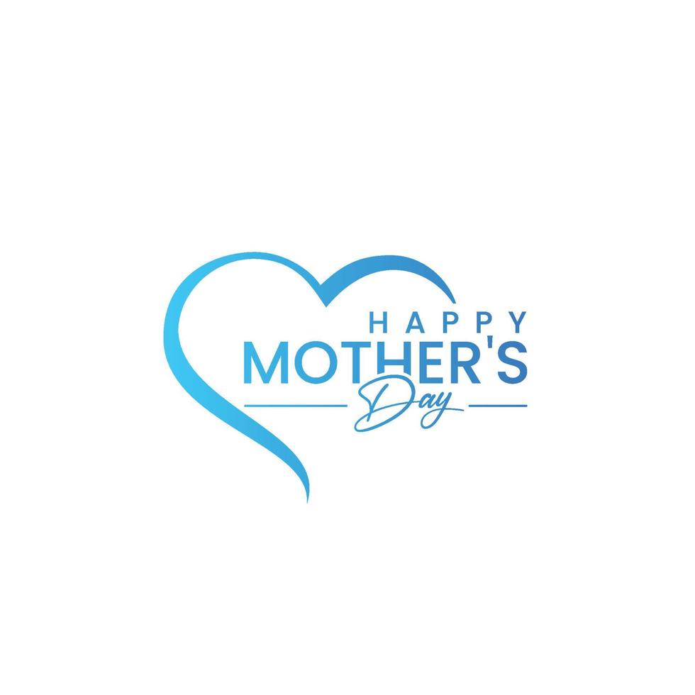 Abstract happy mother's day logo, happy mother's day logo design vector