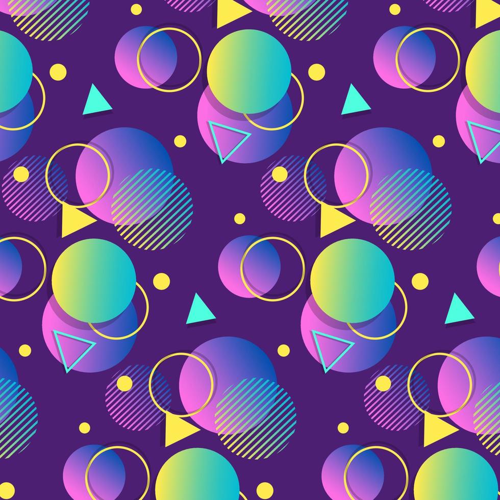 Gradient Geometry Background Seamless Pattern vector