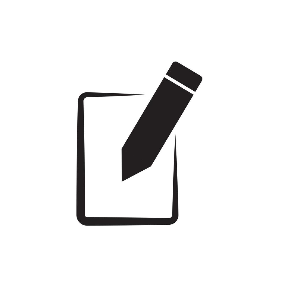 Edit icon, Pencil icon, vector icon list isolated in modern style.