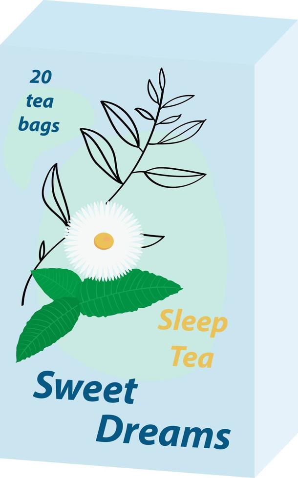 Sleep tea illustration vector