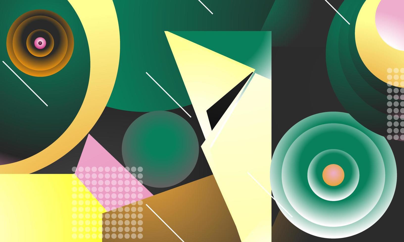 geometric abstract illustration for poster vector