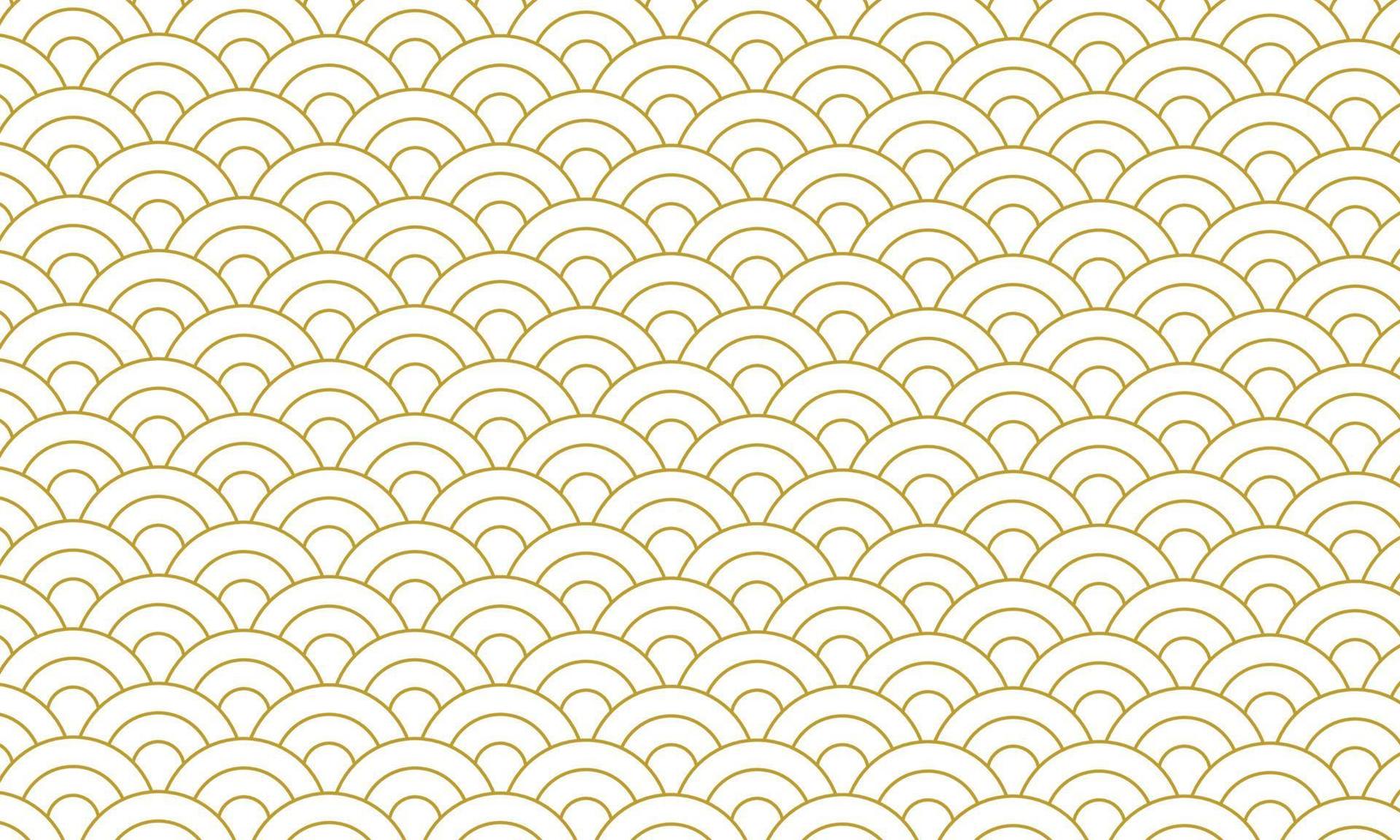Gold pattern japanese style, Gold background vector