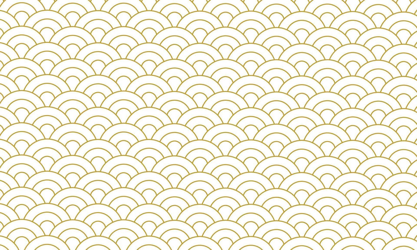 Gold pattern japanese style, Gold background vector